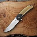 Bestech Knives Supernova Liner Folding Knife 3" Bohler M390 Steel Blade Gold Anodized Titanium Handle