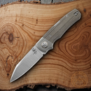 Bestech Knives Tonic Inset Folding Knife 2.88" Bohler M390 Steel Blade Green Micarta Handle