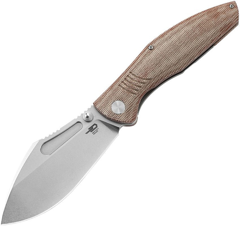 Bestech Knives Lockness Frame Folding Knife 4" Bohler M390 Steel Blade Natural Micarta Handle T2205E -Bestech Knives - Survivor Hand Precision Knives & Outdoor Gear Store