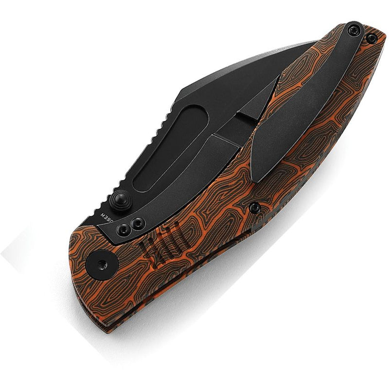 Bestech Knives Lockness Frame Folding Knife 4" Bohler M390 Steel Blade Black And Orange G10 Handle T2205C -Bestech Knives - Survivor Hand Precision Knives & Outdoor Gear Store