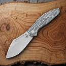 Bestech Knives Lockness Frame Folding Knife 4" Bohler M390 Steel Blade Black And White G10 Handle