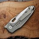 Bestech Knives Nyxie Frame Folding Knife 3.38" S35VN Steel Blade Carbon Fiber / Titanium Back Handle