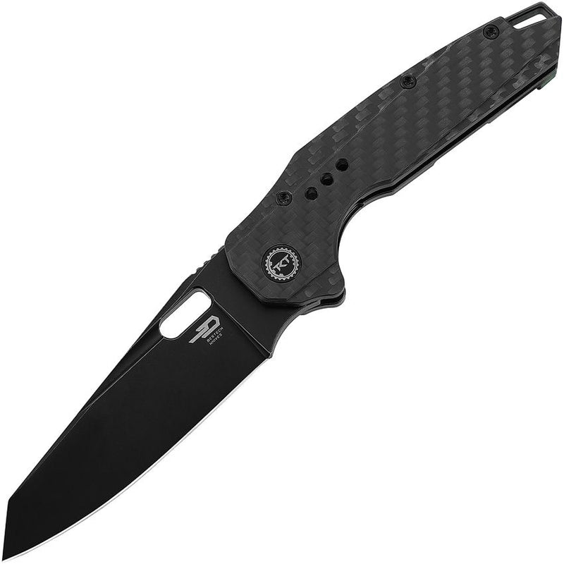 Bestech Knives Nyxie Framelock Folding Knife 3.38" S35VN Steel Blade Carbon Fiber / Black Titanium Back Handle T2209D -Bestech Knives - Survivor Hand Precision Knives & Outdoor Gear Store