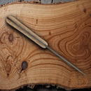 Buck Compadre Camp Fixed knife 4.75" 5160 Carbon Steel Blade Natural Canvas Micarta Handle.