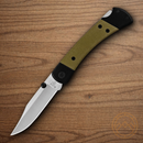 Buck 110 Hunter Sport Folding Knife 3.75" CPM S30V Steel Blade Black/Green Aluminum/Micarta Handle