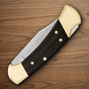 Buck Auto 112 Folding Knife 3" 420HC Steel Blade Ebony Wood Handle