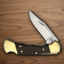 Buck Ranger Folding Knife 3.25" 420HC Steel Blade Crelicam Genuine Ebony Dymondwood Handle