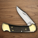 Buck Ranger Folding Knife 3.25" 420HC Steel Blade Crelicam Genuine Ebony Handle