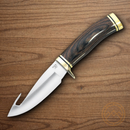 Buck Zipper Guthook Fixed Knife 4.13" 420HC Steel Blade Walnut Handle
