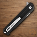 Buck Langford Folding Knife 3.38" 7Cr17MoV Steel Blade Black G10 Handle