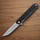 Buck Langford Folding Knife 3.38" 7Cr17MoV Steel Blade Black G10 Handle