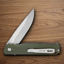 Buck Langford Folding Knife 3.38" 7Cr17MoV Steel Blade Green G10 Handle