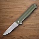 Buck Langford Folding Knife 3.38" 7Cr17MoV Steel Blade Green G10 Handle