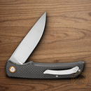 Buck Haxby Folding Knife 3.38" 8Cr13MoV Steel Blade Carbon Fiber Handle