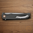 Buck Haxby Folding Knife 3.38" 8Cr13MoV Steel Blade Carbon Fiber Handle