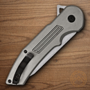Buck Hexam SUR Folding Knife 3.25" 7Cr17MoV Steel Blade Gray Aluminum Handle