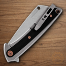 Buck HiLine Folding Knife 3.25" D2 Tool Steel Blade Gray/Black Aluminum/G10 Handle
