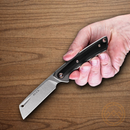 Buck HiLine Folding Knife 3.25" D2 Tool Steel Blade Gray/Black Aluminum/G10 Handle