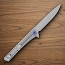 Buck Cavalier Folding Knife 3.38" 7Cr17MoV Steel Blade Gray Aluminum Handle
