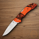 Buck Bantam BHW Folding Knife 3.75" 420HC Steel Blade Mossy Oak Blaze Orange camo Nylon Handle