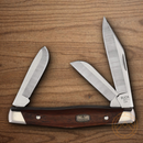 Buck Stockman Pocket Knife 420HC Steel Blades Granadillo Wood Handle