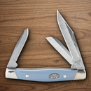 Buck Cadet Pocket Knife 420HC Steel Blades Blue Valox Handle