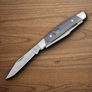 Buck Cadet Pocket Knife 420HC Steel Blades Gray Valox Handle
