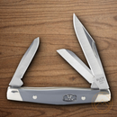 Buck Cadet Pocket Knife 420HC Steel Blades Gray Valox Handle