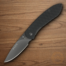 Buck Nobleman Folding Knife 2.63" Stainless Steel Blade Carbon Fiber Handle
