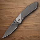 Buck Nobleman Folding Knife 2.63" Stainless Steel Blade Gray Titanium Handle