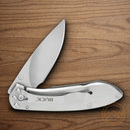 Buck Nobleman Folding Knife 2.63" Stainless Steel Blade Brushed Stainless Handle