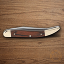 Buck Toothpick Folding Knife 420HC Steel Blade Wood Handle
