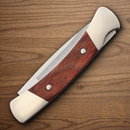 Buck Prince Folding Knife 420HC Steel Blade Dymalux Rosewood Handle