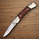Buck Prince Folding Knife 420HC Steel Blade Dymalux Rosewood Handle