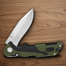 Buck Small Pursuit Folding Knife 3" 420HC Steel Blade Black/Green Nylon/Versaflex Handle