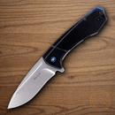 Buck Ruckus Folding Knife 3.5" D2 Tool Steel Blade Black/Blue Aluminum/Stainless Handle