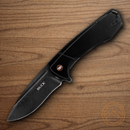 Buck Ruckus Folding Knife 3.5" D2 Tool Steel Blade Black Aluminum/Stainless Handle