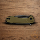 Buck Ruckus Folding Knife 3.5" D2 Tool Steel Blade OD Green/Black Aluminum/Stainless Handle