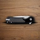 Buck Stinger Folding Knife 3" D2 Tool Steel Blade Black Aluminum/Carbon Fiber Handle