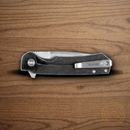 Buck Stinger Folding Knife 3" D2 Tool Steel Blade Black Aluminum/Carbon Fiber Handle