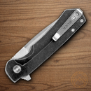 Buck Stinger Folding Knife 3" D2 Tool Steel Blade Black Aluminum/Carbon Fiber Handle