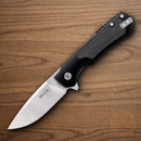 Buck Stinger Folding Knife 3" D2 Tool Steel Blade Black Aluminum/Carbon Fiber Handle