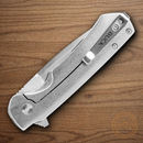 Buck Stinger Folding Knife 3" D2 Tool Steel Blade Blue Aluminum/Carbon Fiber Handle