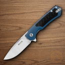 Buck Stinger Folding Knife 3" D2 Tool Steel Blade Blue Aluminum/Carbon Fiber Handle