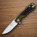 Buck Stinger Folding Knife 3" D2 Tool Steel Blade Green Aluminum/Carbon Fiber Handle