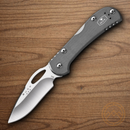 Buck Mini SpitFire Folding Knife 2.75" 420HC Steel Blade Gray Aluminum Handle