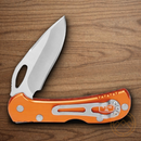 Buck Mini SpitFire Folding Knife 2.75" 420HC Steel Blade Orange Aluminum Handle