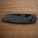 Buck Mini Sovereign Folding Knife 2.63" Stainless Steel Blade Carbon Fiber Handle