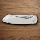 Buck Sovereign Folding Knife 3.25" Stainless Steel Blade Stainless Handle