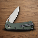 Buck Mini Range Elite Folding Knife 2.63" MagnaCut Steel Blade Green Aluminum Handle